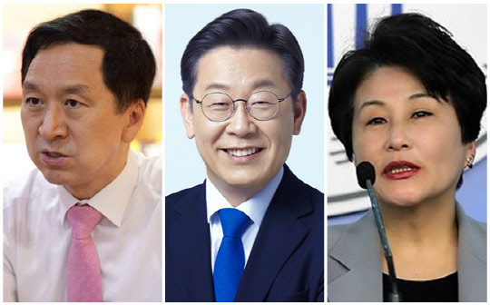 (왼쪽부터) 김기현 국민의힘 의원, 이재명 더불어민주당 의원, 전여옥 전 국회의원. <김기현 의원실 제공, 민주당 제공, 연합뉴스>